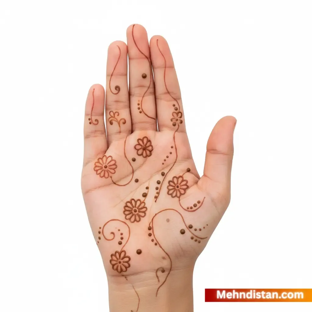 Girl Mehndi Design idea