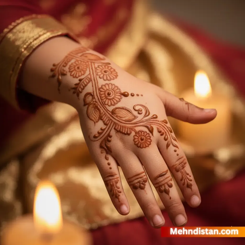 Girl Mehndi Design idea