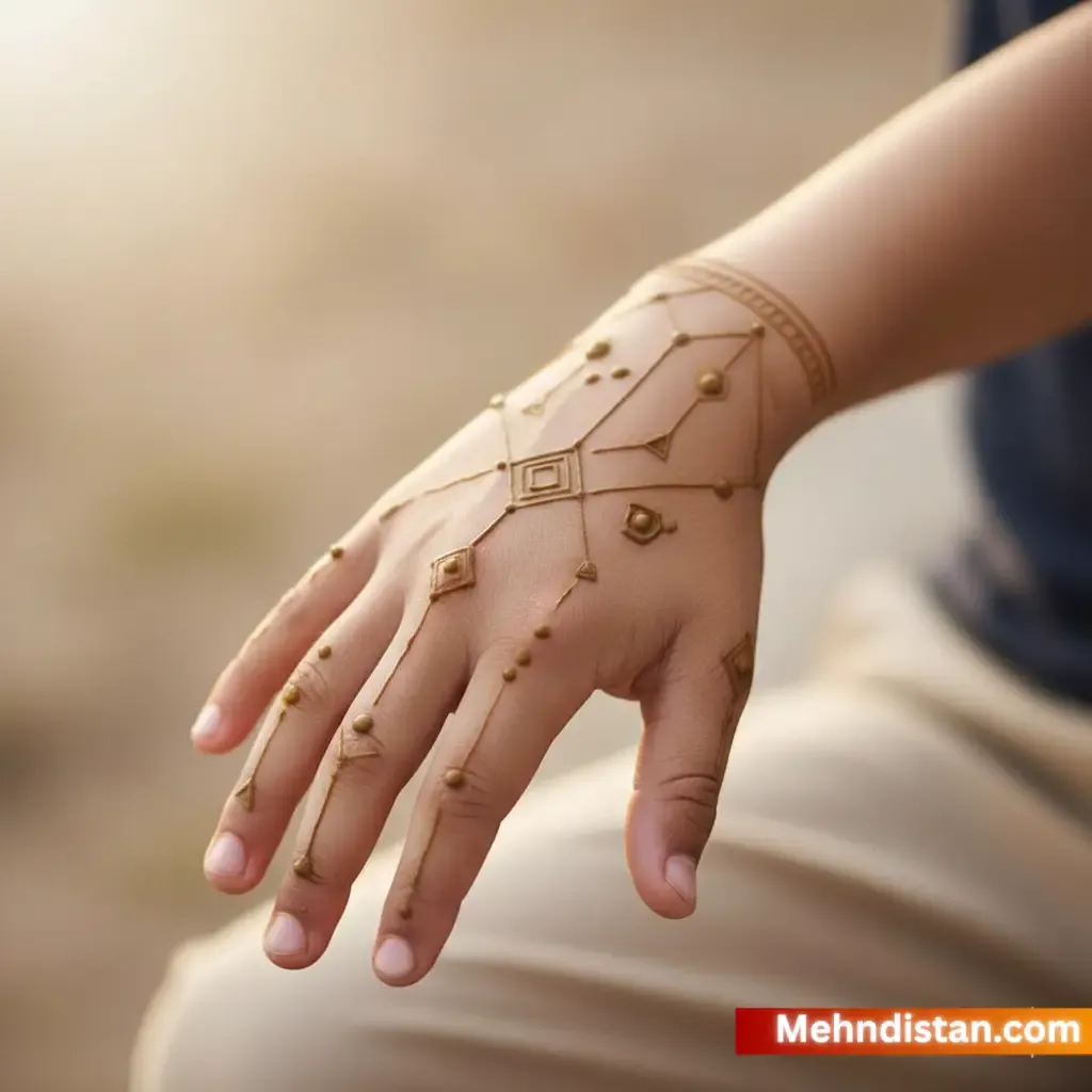 Boys Mehndi Design idea
