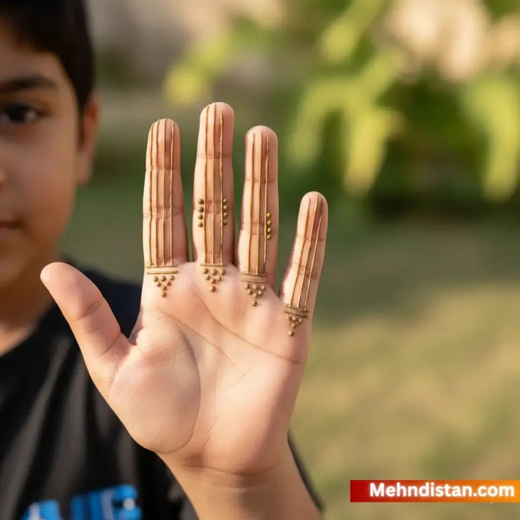 Boys Mehndi Design idea