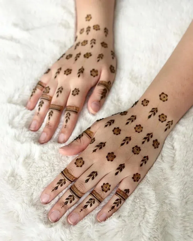 Upper Hand Mehndi Design idea