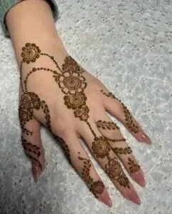 Upper Hand Mehndi Design idea