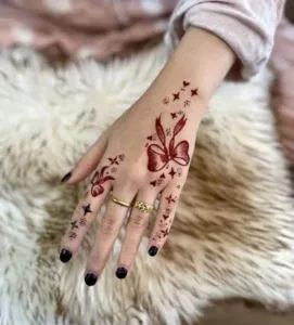 Butterfly Mehndi Design idea