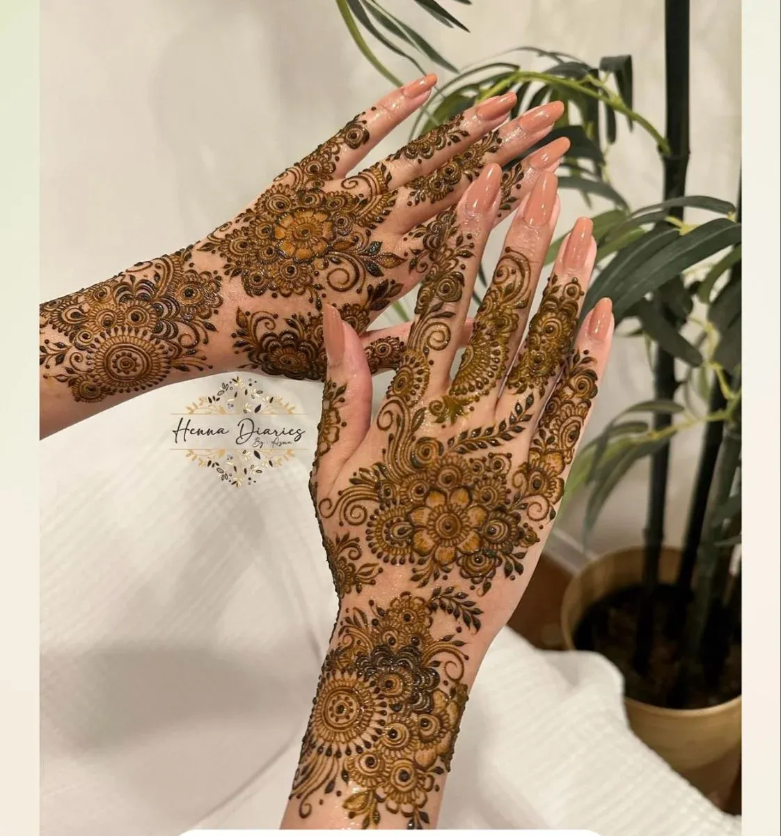 Modern Full Hand Mehndi Design idea