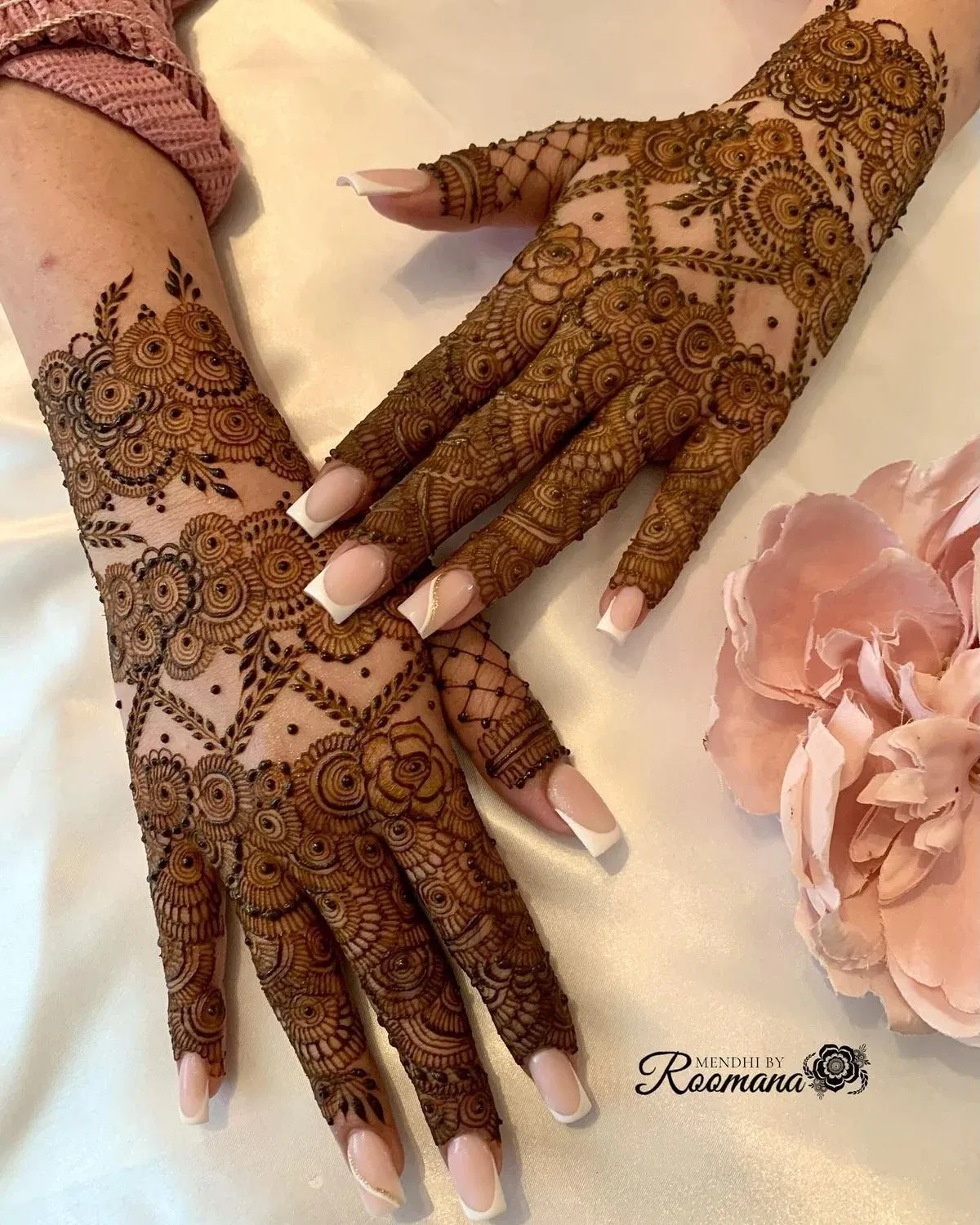 Modern Full Hand Mehndi Design idea