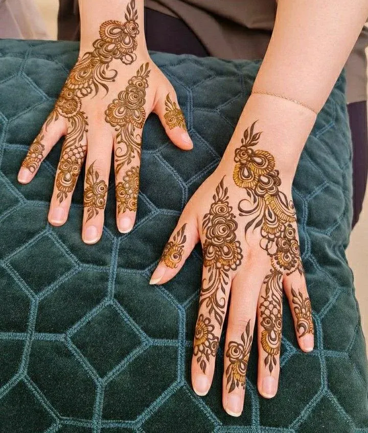 Modern Full Hand Mehndi Design idea