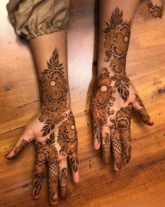 Modern Full Hand Mehndi Design idea