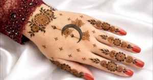Moon Mehndi Design