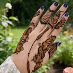 Short Mehndi Design idea