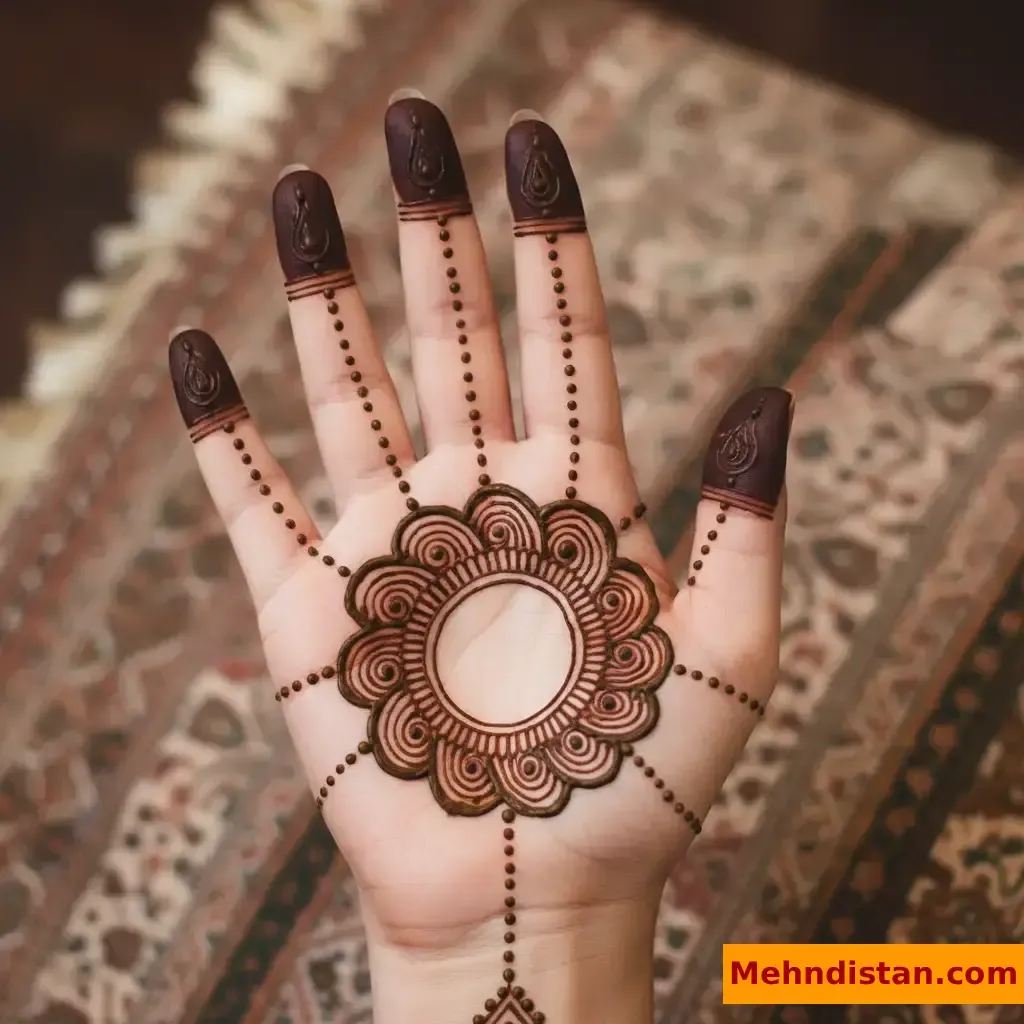 Pakistani Tikki Mehndi Design idea
