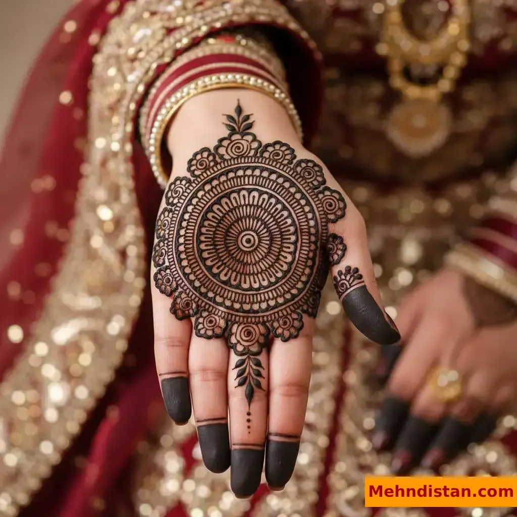Pakistani Tikki Mehndi Design idea