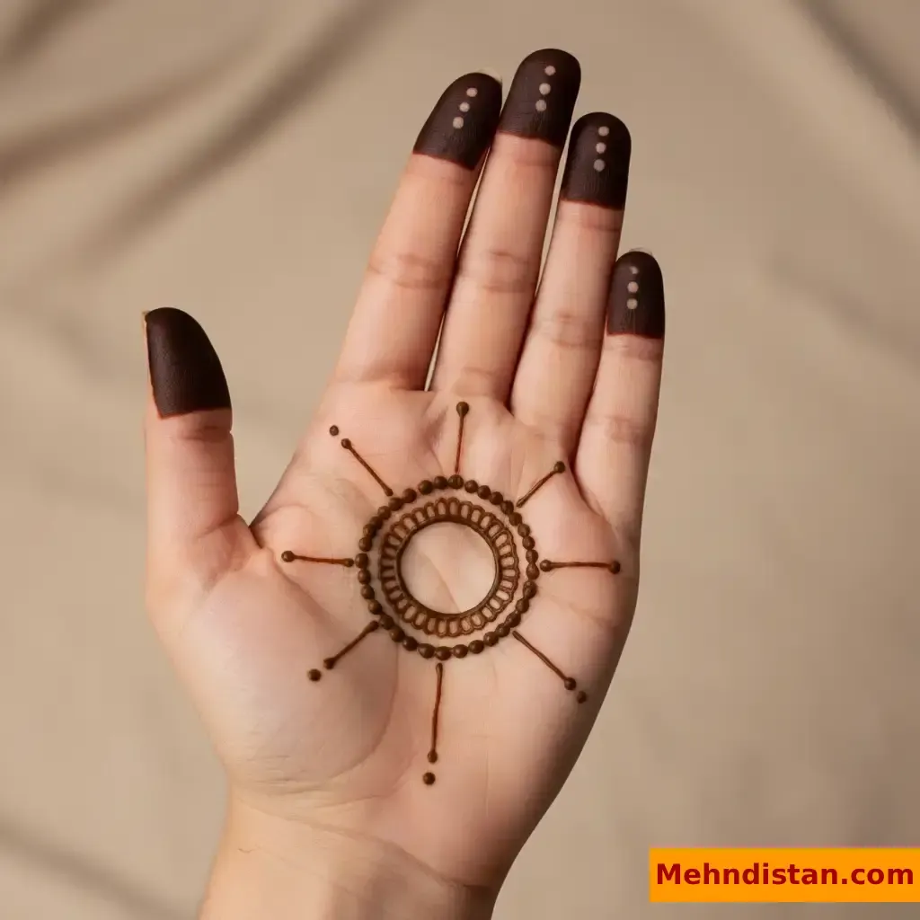Pakistani Tikki Mehndi Design idea
