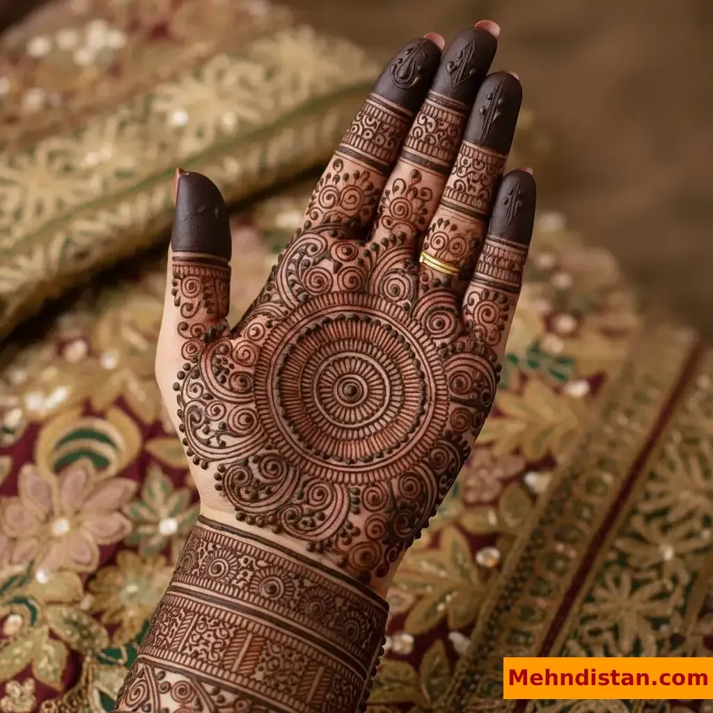 Pakistani Tikki Mehndi Design idea