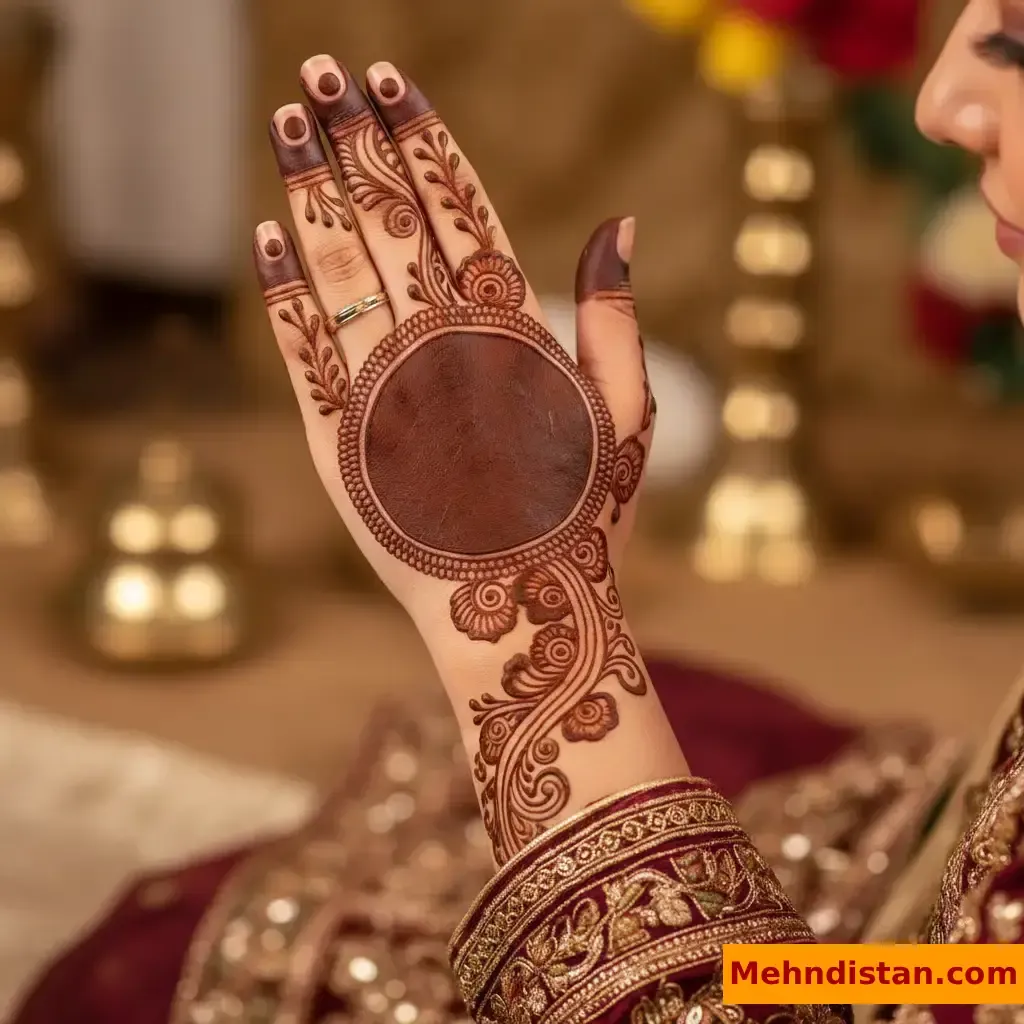 Pakistani Tikki Mehndi Design idea