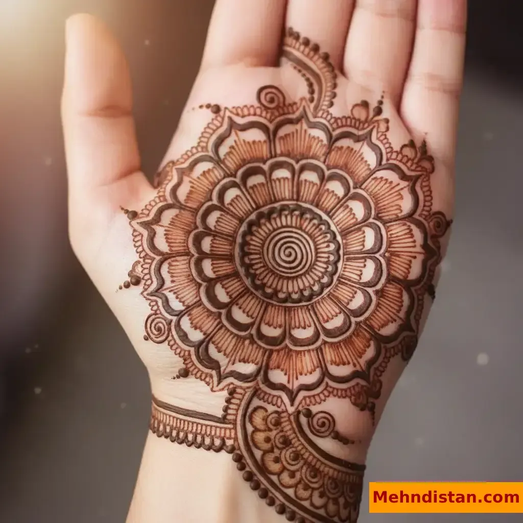 Pakistani Tikki Mehndi Design idea