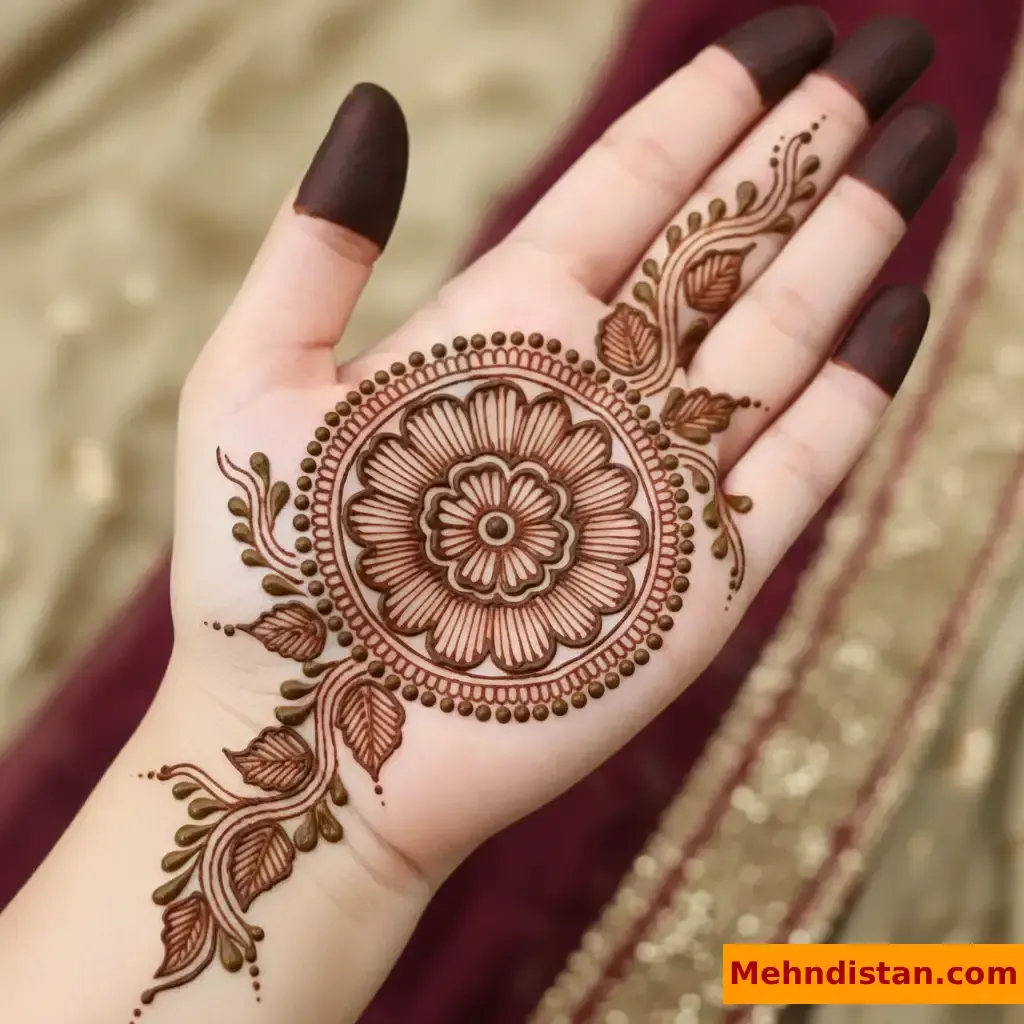 Pakistani Tikki Mehndi Design idea