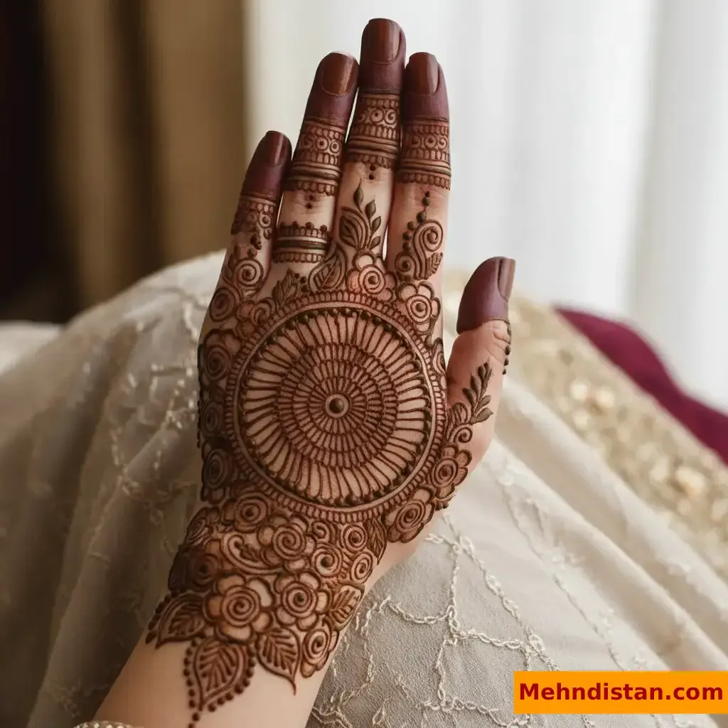 Pakistani Tikki Mehndi Design idea