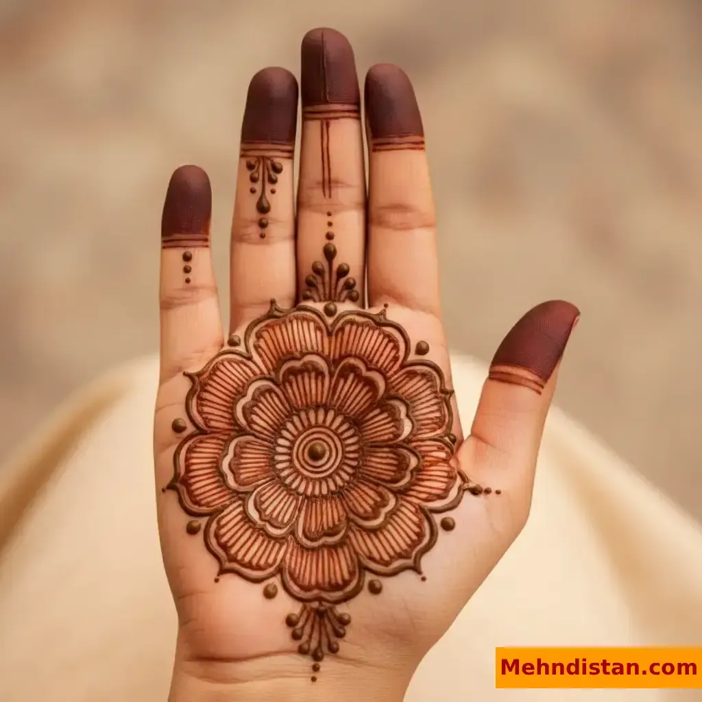 Pakistani Tikki Mehndi Design idea