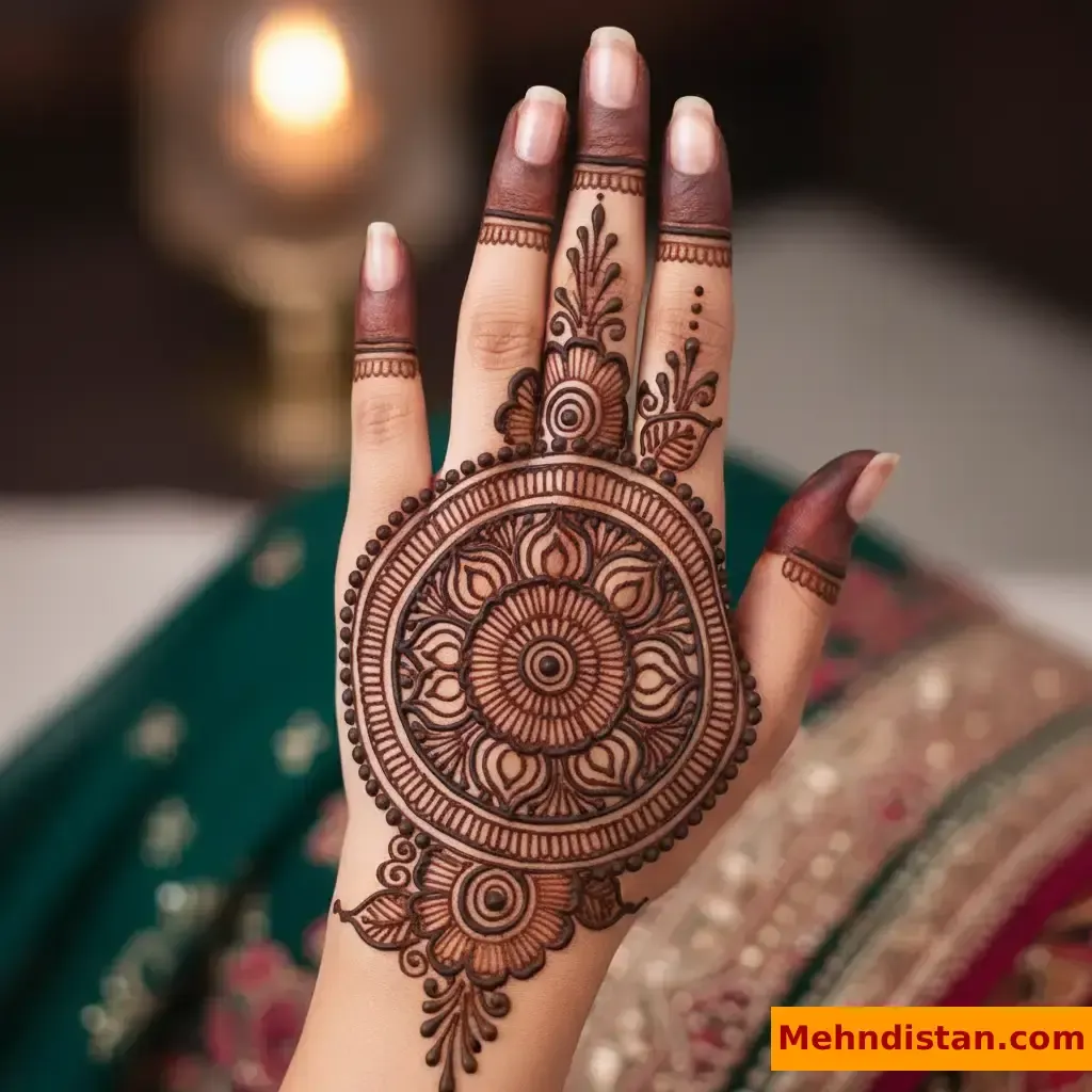 Pakistani Tikki Mehndi Design idea