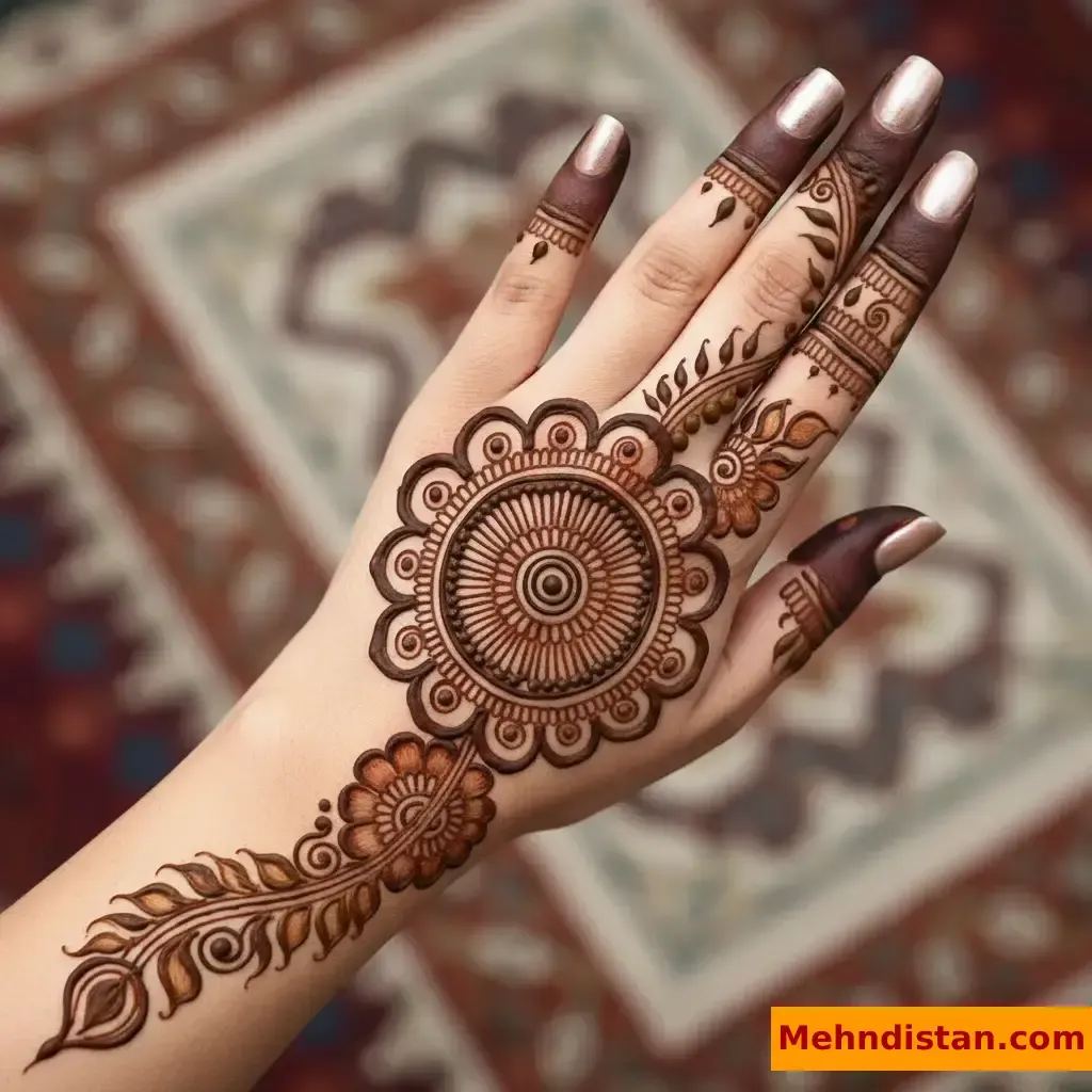 Pakistani Tikki Mehndi Design idea