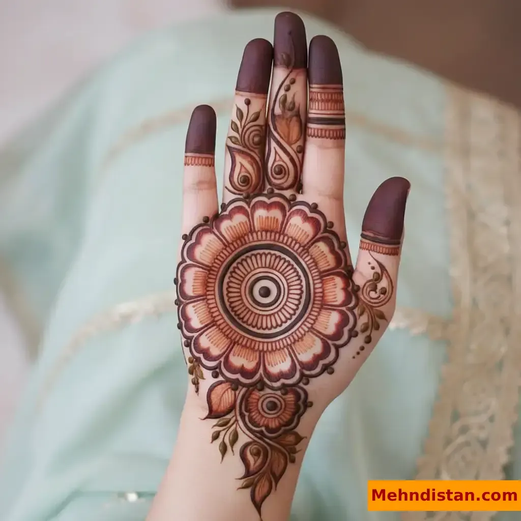 Pakistani Tikki Mehndi Design idea