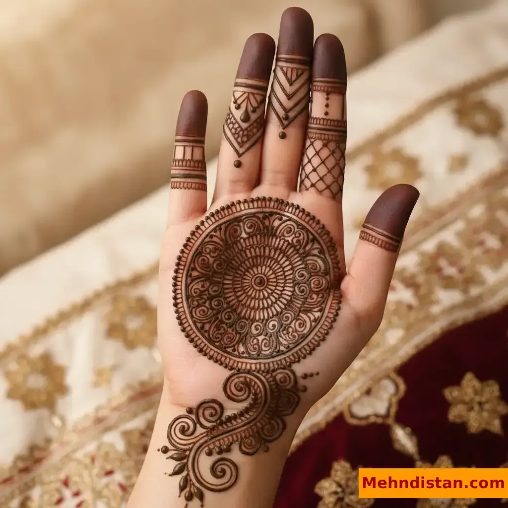 Pakistani Tikki Mehndi Design idea