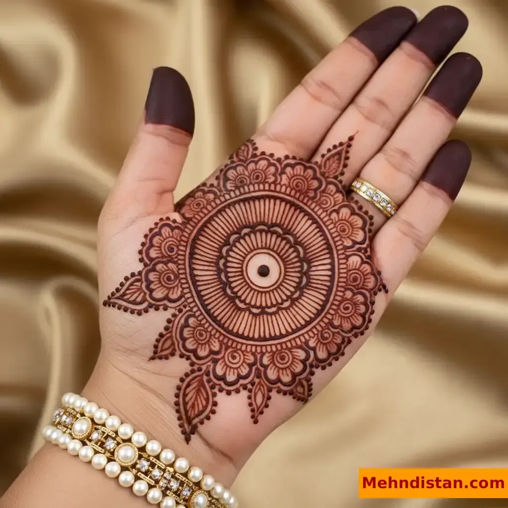 Pakistani Tikki Mehndi Design idea