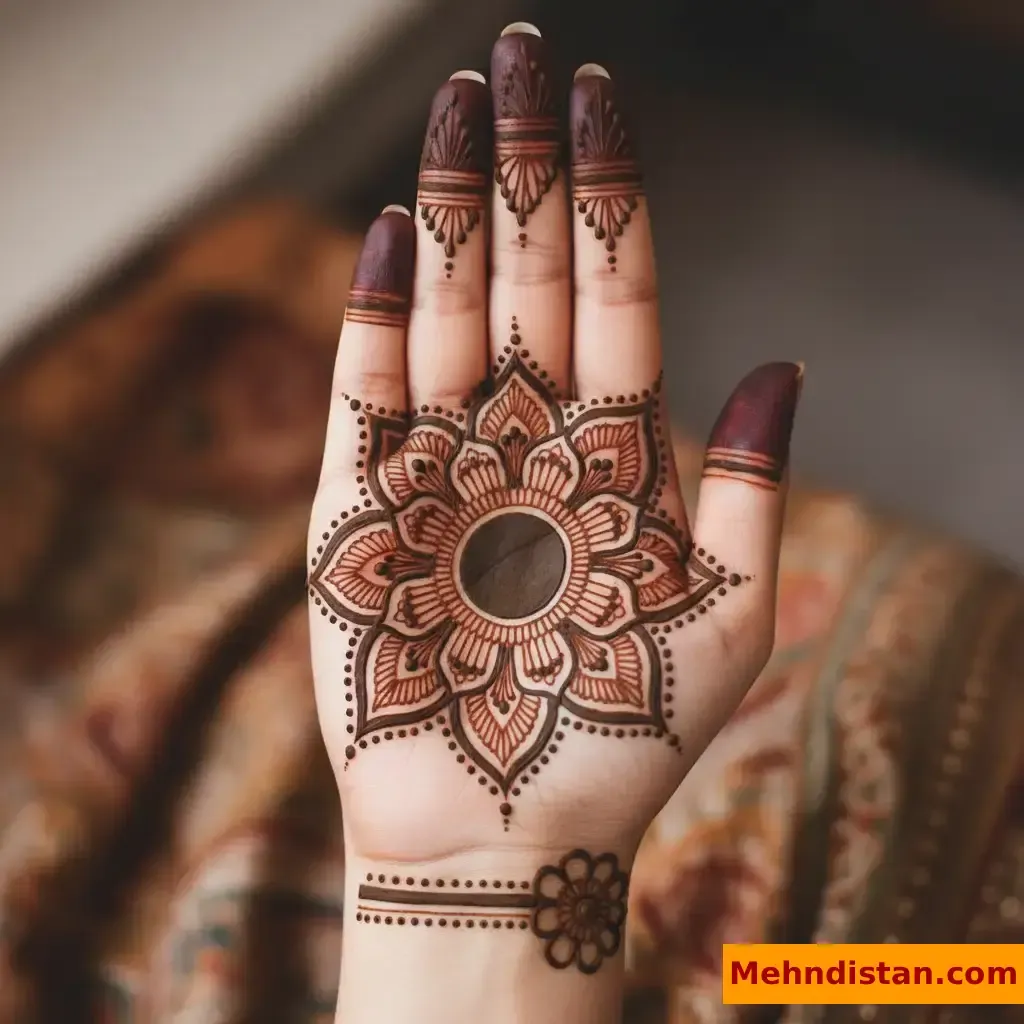 Pakistani Tikki Mehndi Design idea