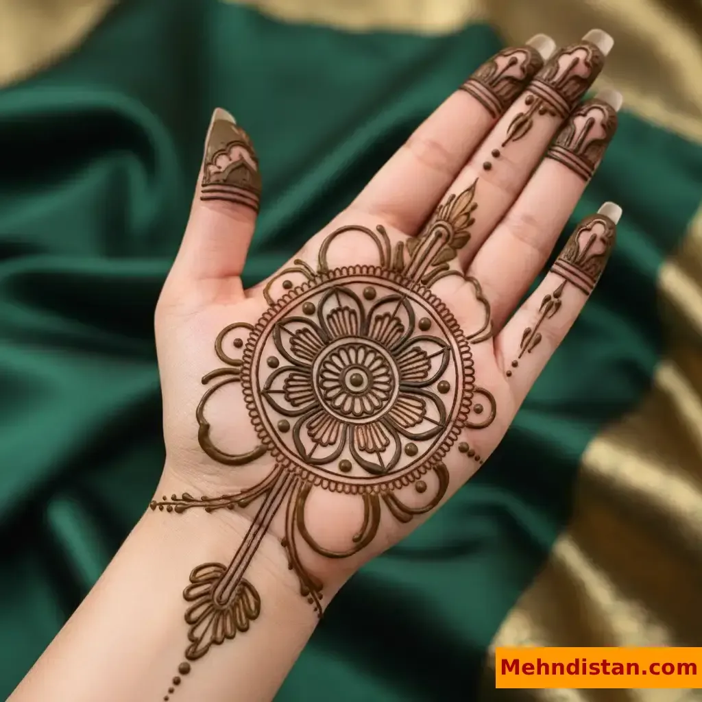 Pakistani Tikki Mehndi Design idea