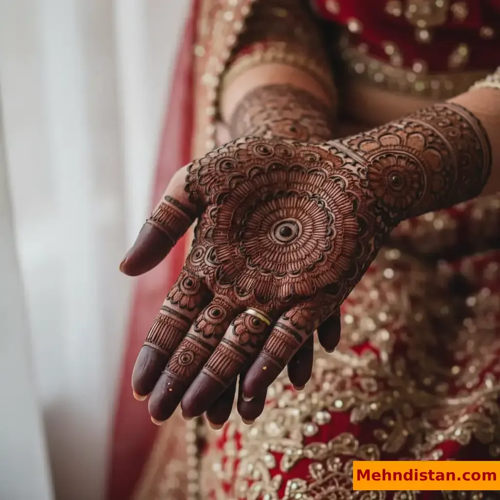 Pakistani Tikki Mehndi Design idea