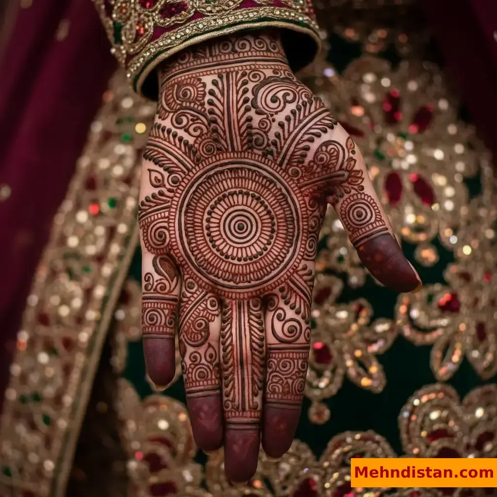 Pakistani Tikki Mehndi Design idea