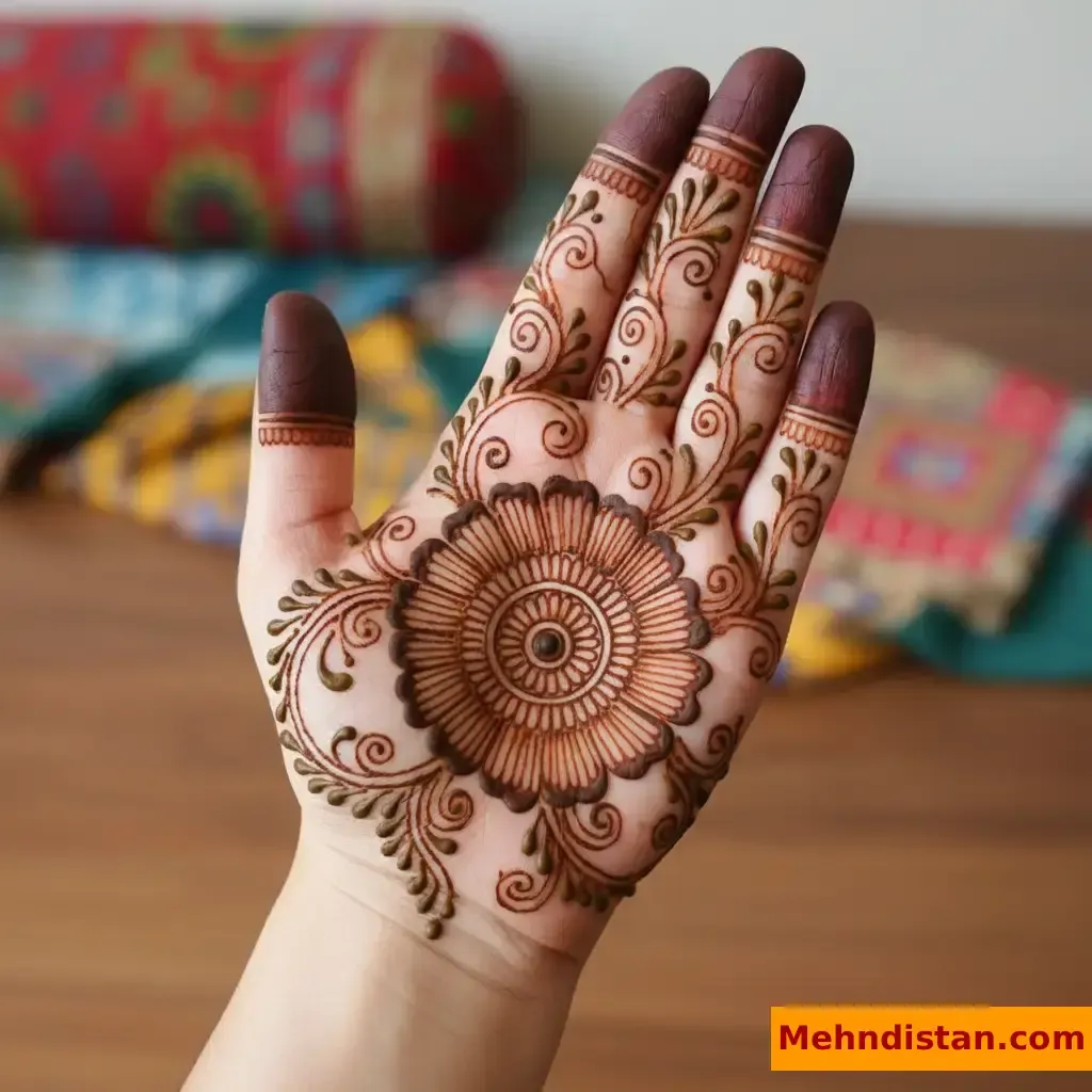 Pakistani Tikki Mehndi Design idea