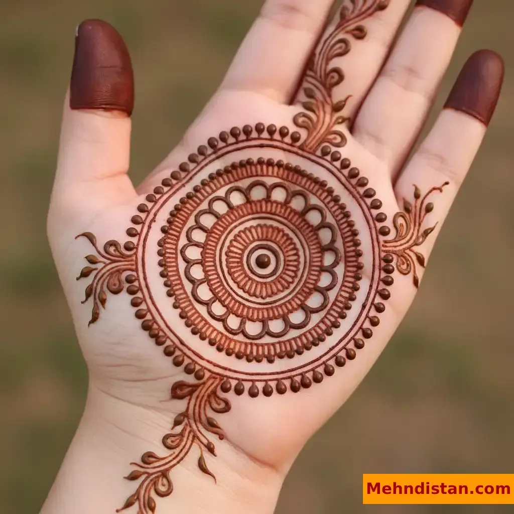 Pakistani Tikki Mehndi Design idea