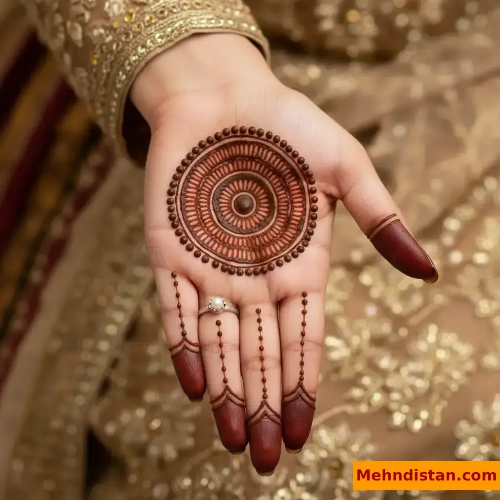 Pakistani Tikki Mehndi Design idea