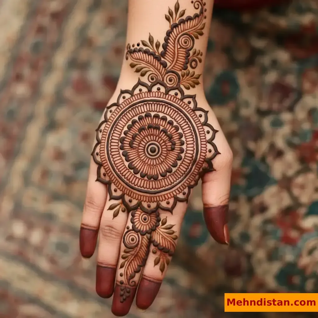 Pakistani Tikki Mehndi Design idea