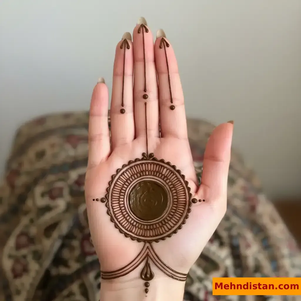 Pakistani Tikki Mehndi Design idea