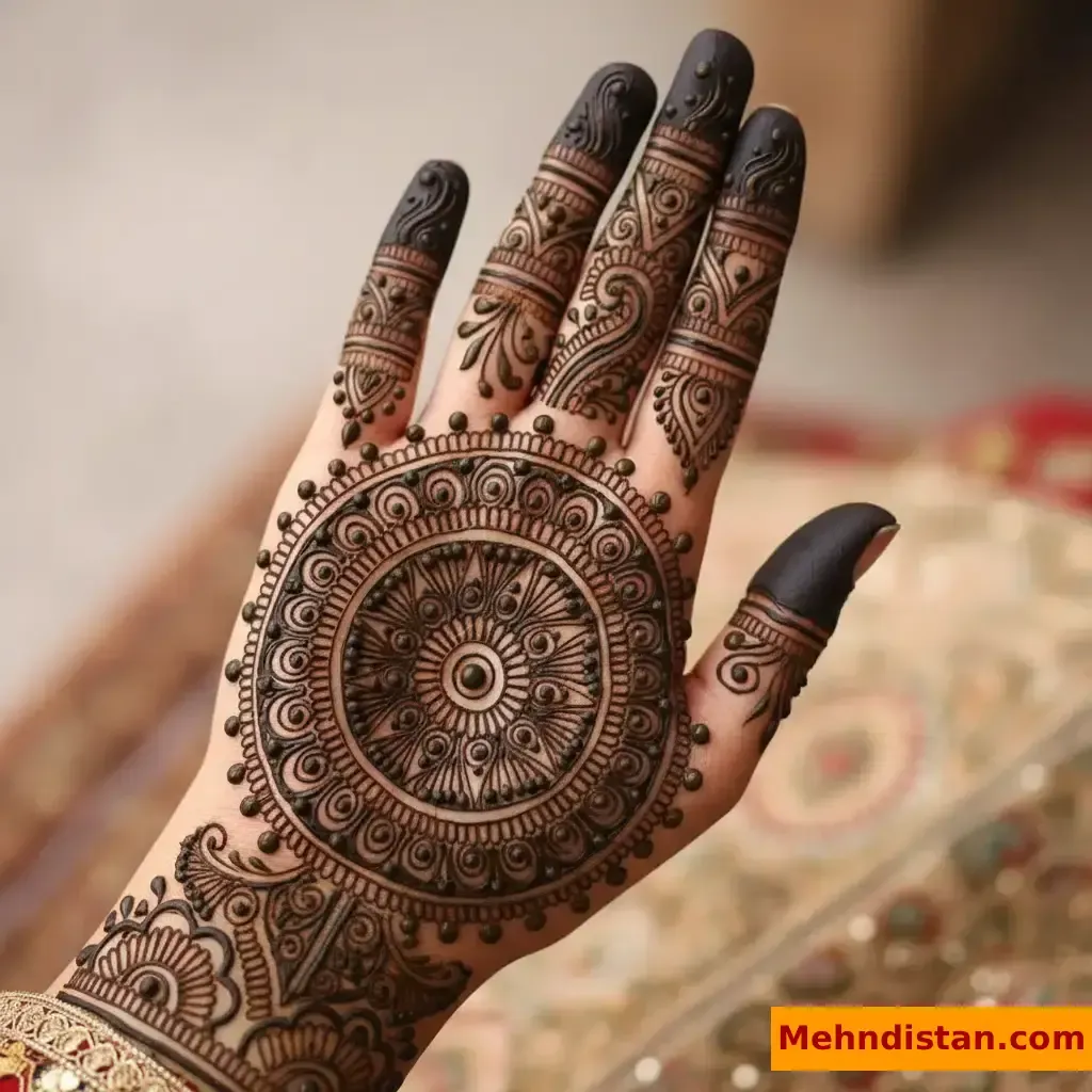 Pakistani Tikki Mehndi Design idea