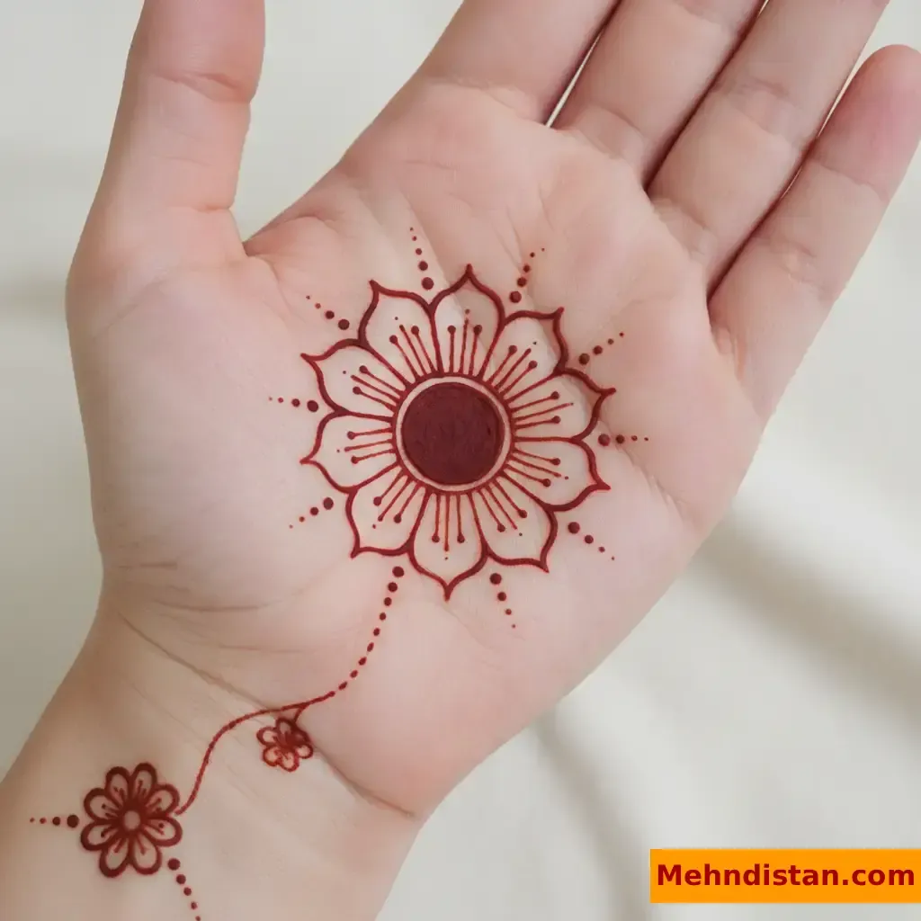 Pakistani Tikki Mehndi Design idea