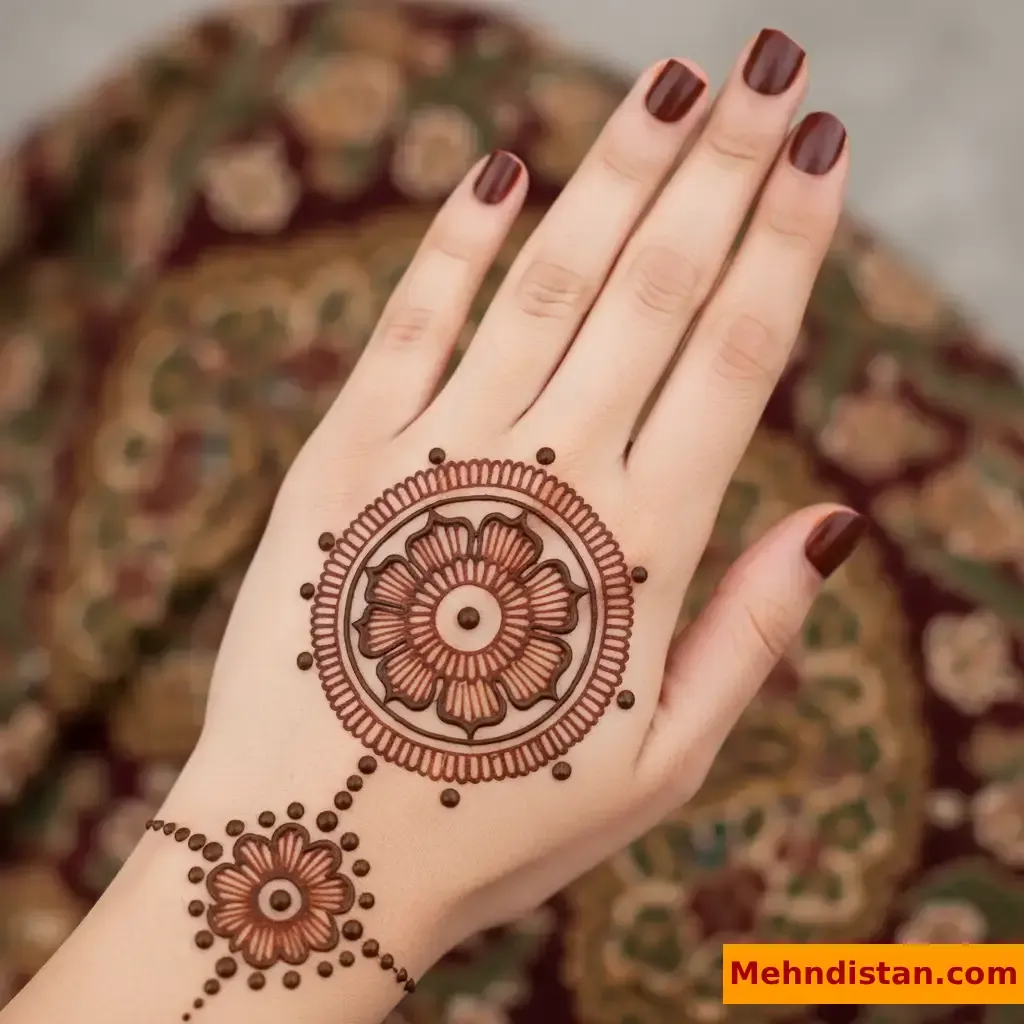 Pakistani Tikki Mehndi Design idea
