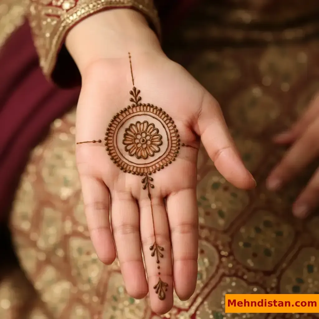 Pakistani Tikki Mehndi Design idea