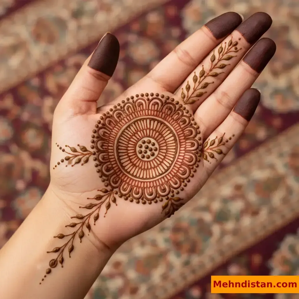 Pakistani Tikki Mehndi Design idea