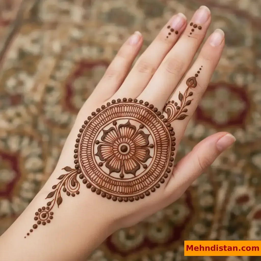 Pakistani Tikki Mehndi Design idea