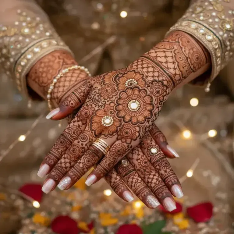Rabeeca Khan Mehndi Design idea