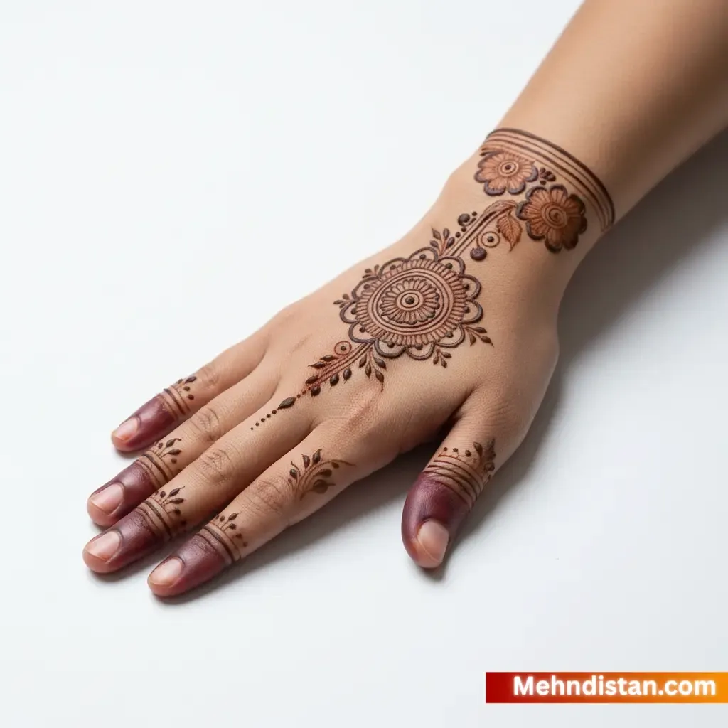 Rabeeca Khan Mehndi Design idea