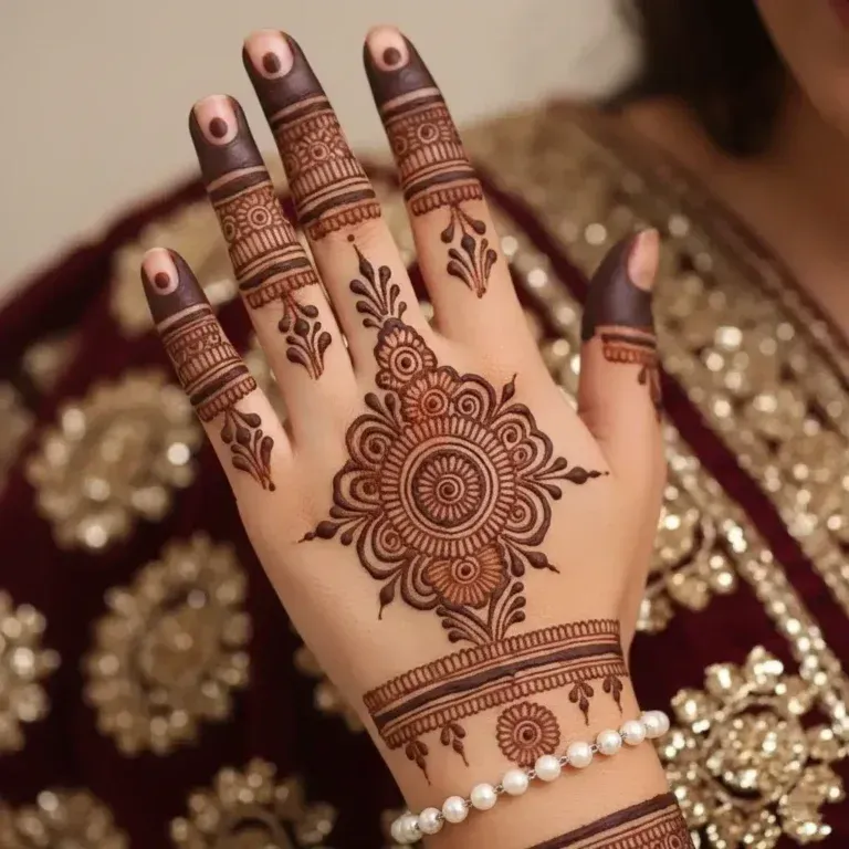 Rabeeca Khan Mehndi Design idea