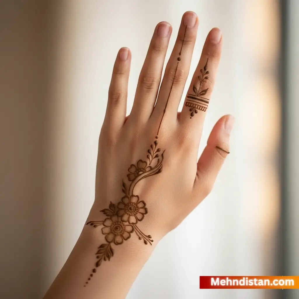 Rabeeca Khan Mehndi Design idea
