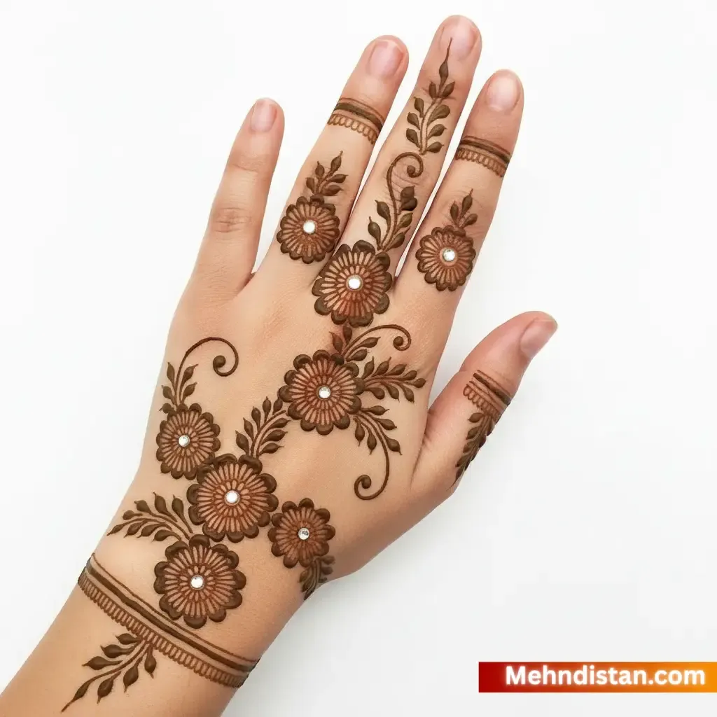 Rabeeca Khan Mehndi Design idea