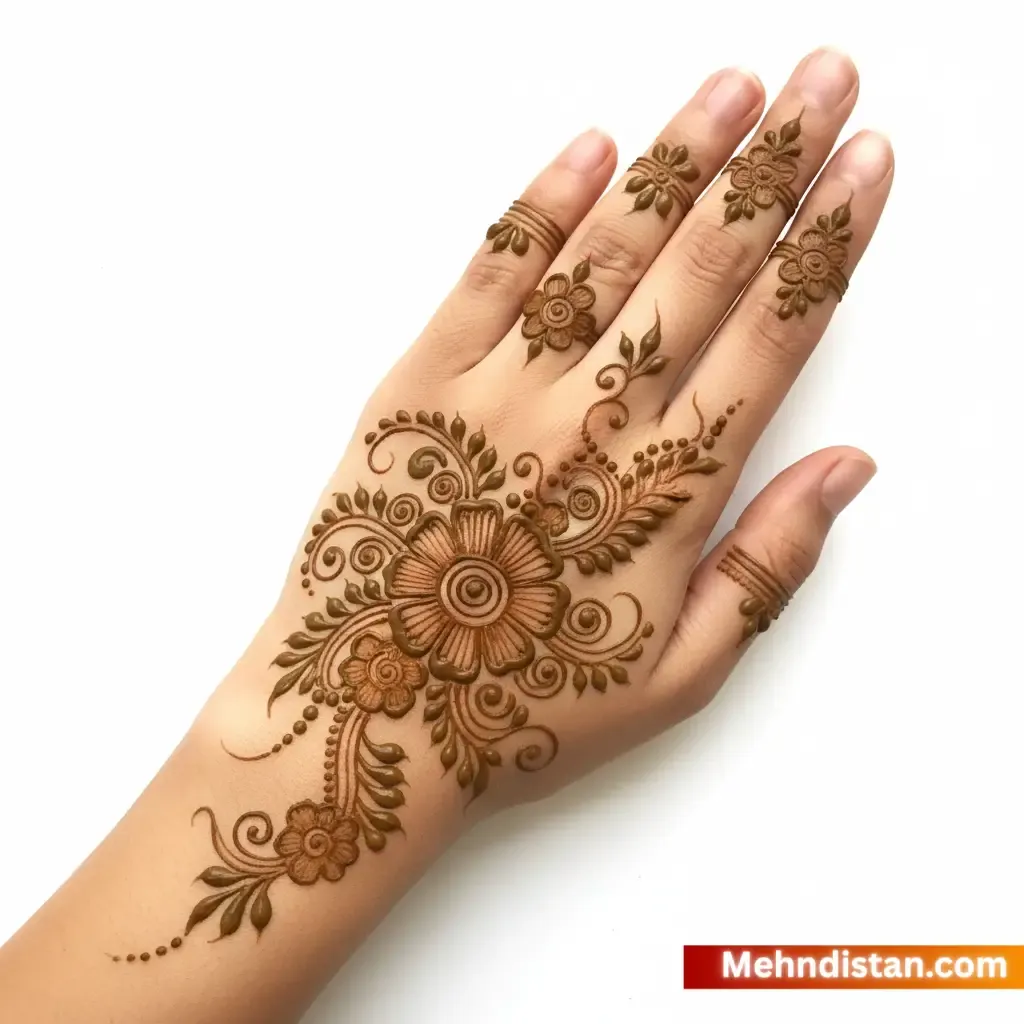 Rabeeca Khan Mehndi Design idea