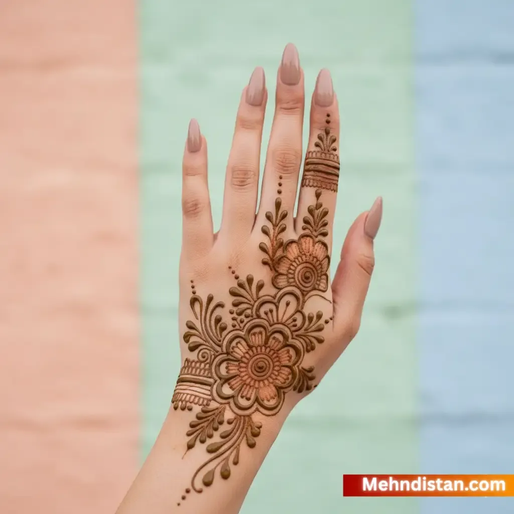 Rabeeca Khan Mehndi Design idea