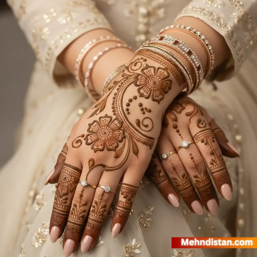 Rabeeca Khan Mehndi Design idea